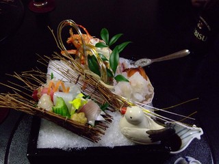 日本料理的变迁 会席料理  先付料理（刺身等海鲜） 图